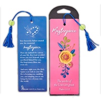 Jumbo Bookmark with Beaded Tassel: Masterpiece Psalm 111:2