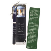 Pen & Bookmark Gift Set Blue: Be Still and Know