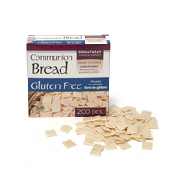 Communion Bread Gluten Free, 200 Baked Squares, Re-Sealable Pouch