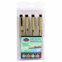Pigma Micron Set of 4 Bible Note Pens:005 Ultra Fine, Black Red Blue & Green