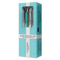 Adoration Pen Gift Set: Tiffany Blue/Silver Pen and Pencil (For I Know the Plans)