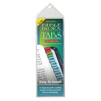 Bible Tabs Verse Finders Extra Large Print Rainbow (Horizontal)