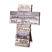 Small Stacked Wood Cross - Journey