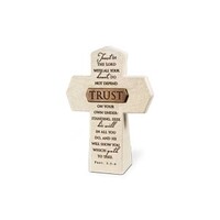 Trust Resin Desktop Cross With Bronze Title Bar