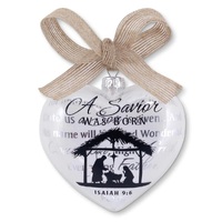 CHRISTMAS ORNAMENT SAVIOR SILHOUETTE 4"