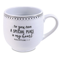Ceramic Mug : You Are Amazing (Phil 1:7) White With Black Print (473ml) (Artisan Doodle Mugs Series)