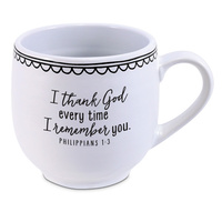 Ceramic Mug : A Better Place (Phil 1:3) White With Black Print (473 ML) (Artisan Doodle Mugs Series)