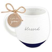 Mug Textured White - Blessed