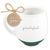 Mug Textured White - Grateful