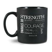 Ceramic Mug Simple Faith - All Things Are Possible -   (Joshua 1:9) - 16OZ (473 Ml)