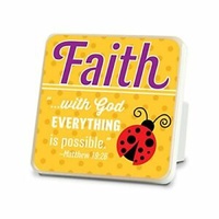 Plaque: Faith - With God Everything is Possible (Matthew 19:26)