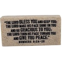 Cast Stone Plaque Scripture Stone - Blessed