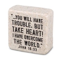 Scripture Stone - Take Heart