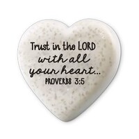 Scripture Stone Hearts of Hope: Trust