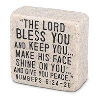 Cast Stone Plaque Scripture Stone - Blessings