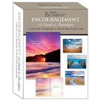 Boxed Cards: Encouragement Oceans (12 cards, 3 each of 4 designs)