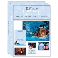 Christmas Boxed Cards: Light The Way (12 cards, 3 each of 4 designs)