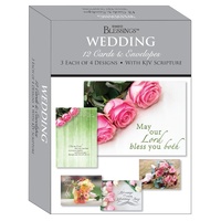 Boxed Cards: Weddings Floral (12 cards, 3 each of 4 designs)