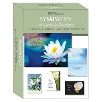 Boxed Cards: Sympathy Floral (12 cards, 3 each of 4 designs)
