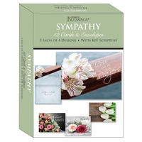 Boxed Cards: Sympathy Floral Bouquets (12 cards, 3 each of 4 designs)