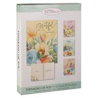 Boxed Cards: Thinking of You - Sunday Morning (12 cards, 3 each of 4 designs)