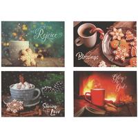 Christmas Card Value Pack C (8 cards, 2 each of 4 designs)