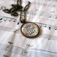 Epiphaneia Women's Necklace - The Lord Is My Strength Psalm 118:14