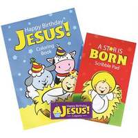 Happy Birthday Jesus Colouring & Scribble Pad Set