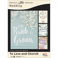 Boxed Cards: Wedding - to Love and Cherish (Kjv)