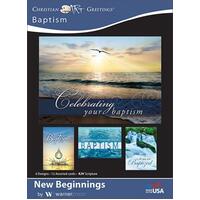 Boxed Cards: Baptism New Beginnings (12 cards 3 of 4 designs)