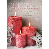 Christmas - Red Candles - Boxed Cards