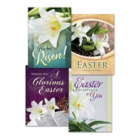 Boxed Cards Easter: Lilies (12 Cards, 3 each of 4 designs)