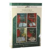 Christmas Boxed Cards: God Bless Your Christmas (12 cards, 3 each of 4 designs)