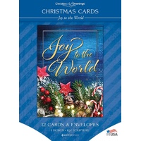 Boxed Cards - Solid - Christmas - Joy to the World