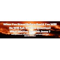 Bumper Sticker - When You Stand Before God
