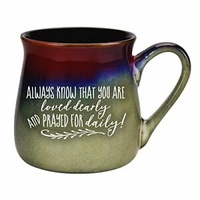 Ceramic Reactive Mug: Always Know That You Are Loved Dearly and Prayed For Daily!