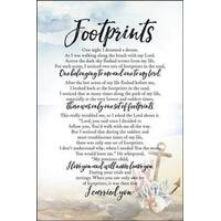 Woodland Grace Plaque: Footprints