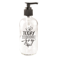 Soap Dispenser Glass - Today I Choose Joy