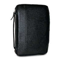Leather Bible Cover, Black, XX Large