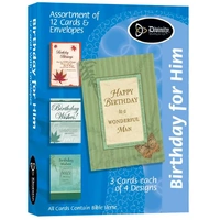 Divinity Boxed Cards - Set or 4 - Birthday for Him