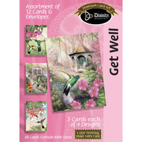 Boxed Cards Get Well: Birds & Flowers