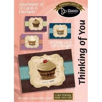 Thinking Of You - Cupcakes (12 Boxed Cards)
