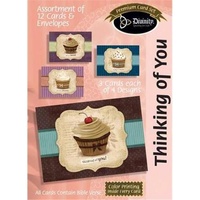 Thinking Of You - Cupcakes (12 Boxed Cards)