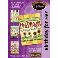 Birthday For Her Assortment (12 Boxed Cards)