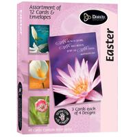 Boxed Cards Easter: Spring Flowers (12 cards 3 each of 4 designs)