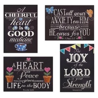 Boxed Cards Get Well: Chalkboard