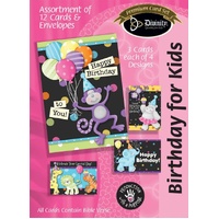 Boxed Cards: Birthday For Kids, Party Animals