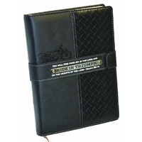 Deluxe Journal Ride in Triumph Black/Dark Grey Diamond Plate