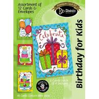Birthday for Kids, Bright Confetti (12 Boxed Cards)