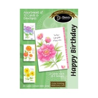 Happy Birthday - Flower (12 Boxed Cards)